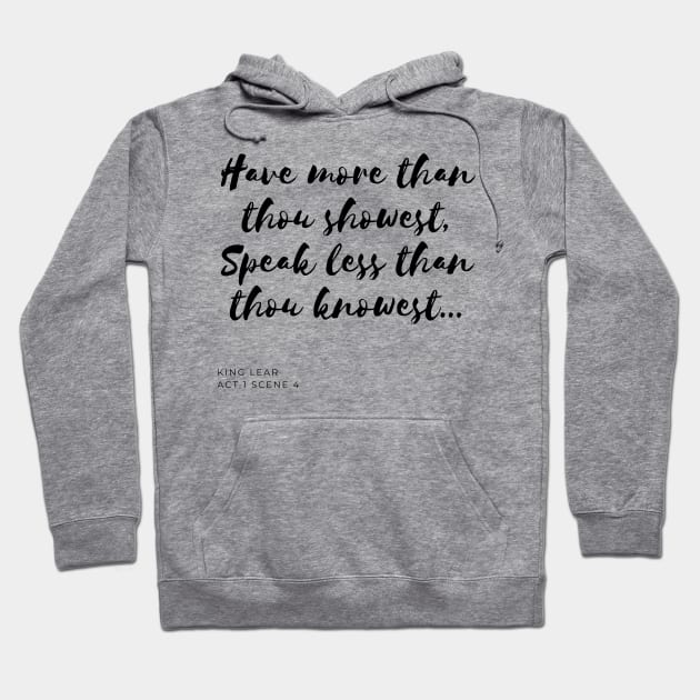 Have More, Speak Less Hoodie by Fantastic Store